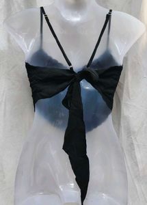 1441. Black Lace Trim Cami Top