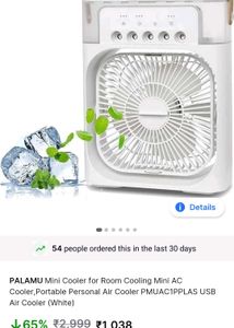 Fixed Price Air Coolar Mini Portable 3 Speed
