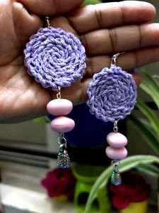 Crochet handmade earing mono Colour