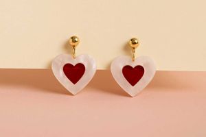 Red Heart Earrings