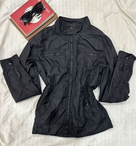 Black Lightweight Biker Jacket