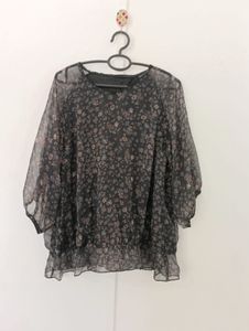 Floral Sheer Top