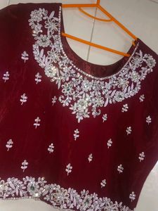 Three Piece Blouse Lengha With Jacket
