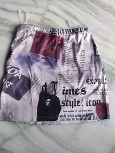 Shein Party Wear Comics Print Skirt