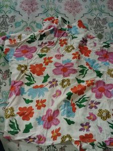 Floral Print Crop Top