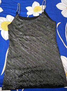 Black Fit Party Top
