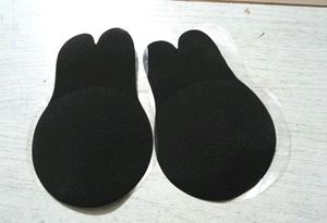 Adhesive Boob Nipple Push Up Black XXL