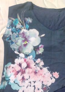 Blue Kurti Style Top 💙