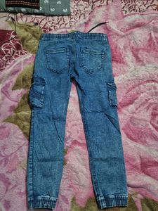 Boys Blue Denim Joggers
