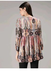 Casual Regular Sleeve Printed Women Black Top