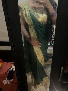 Elegant Green Saree