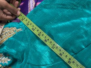 Teal Embroidered Kurta Set With Sequin And Beads