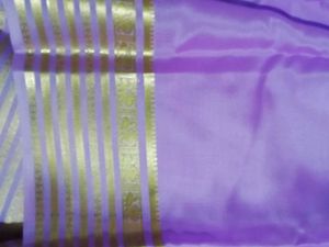 Elegant Purple Crepe Silk Saree