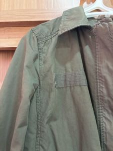 Olive Green Casual Jacket - Free Delivery