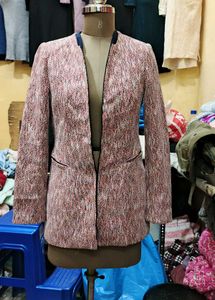 Textured Tweed coat