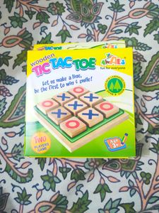 Wooden Tic Tac Toe Brand New For Kids Aged 3+