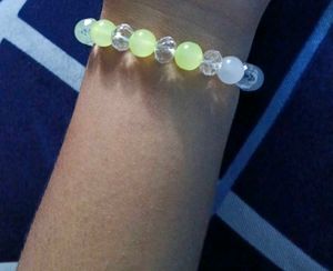 Beaded Bracelet - Pastel &amp; Crystal