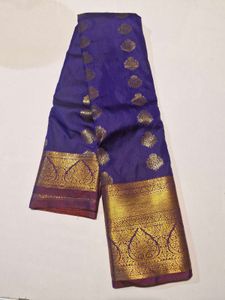 Elegant Purple Silk Saree