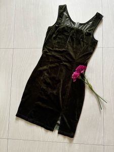 Olive Green Mini Dress