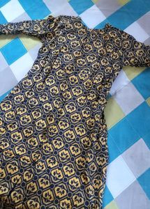 Patterned Midi Dress