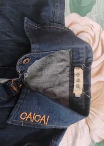 Denim Cropped Jacket💙