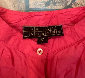 Shirt With Crushed Sleeves