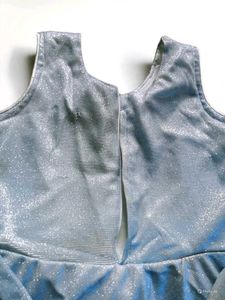 Girl&#39;s Silver Dress with Shrug