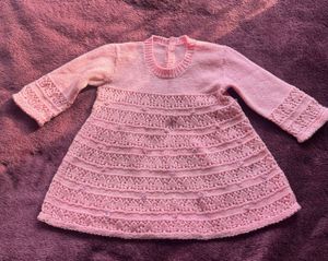 Handmade Pink Knit Dress