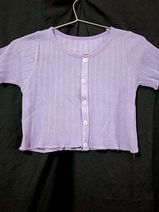 Purple Crop Top