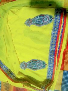 New Saree Yellow