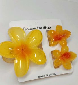 Flower Hair Clip Set