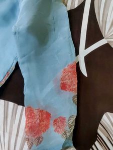 Elegant Blue Floral Kurta