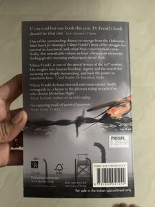 Man’s Search for Meaning -By Victor E Frankl