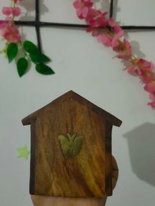 Wooden Home Bank Gullak
