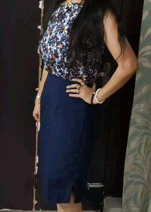 Floral One Piece Navy Set