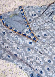 Blue Printed Kurta