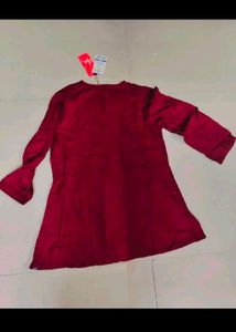 MAX Beautiful Embroidered Red Tunic