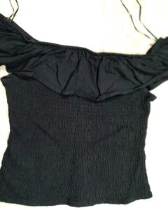 Chic Black Off-Shoulder Top