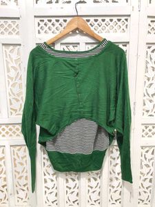 Green Striped Top A