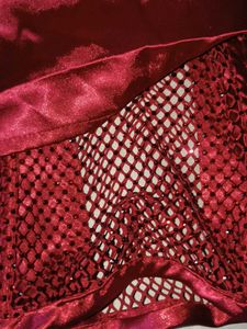 Red Satin Corset top
