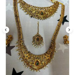 Indian Gold Plated Jewelry Set