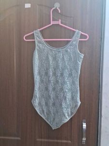 Grey Sheer Bodysuit