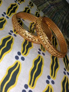 Banshi Gold Bangles - Size 2X6