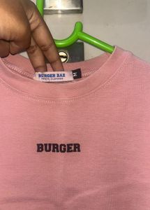 burger bae cute crop top