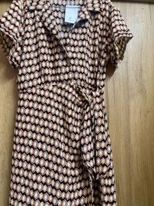 Patterned Shirt Dress