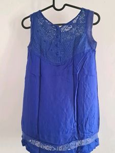Navy Blue Sleeveless Top