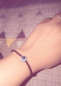 Homemade Evil Eye Beaded Bracelet(pack of 2)