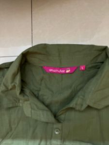 Olive Green Linen Blend Kurta Pants