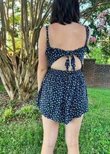 HOLLISTER SAIDIE REMOVABLE STRAP ROMPER
