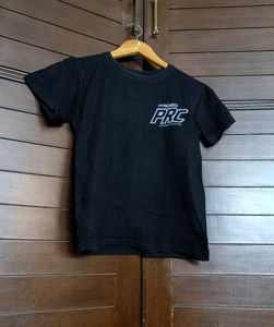 Women Black Casual Cotton Tshirt